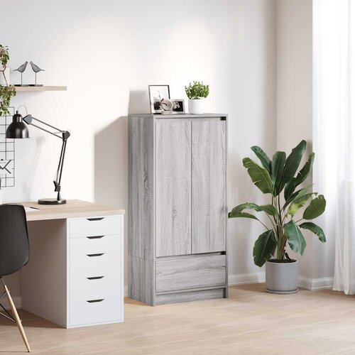 vidaXL Omarica z predalom siva sonoma 55,5x34x119,5 cm inženirski les Cene