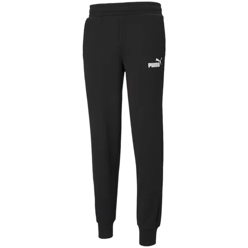 Puma Hlače Essentials Logo Črna