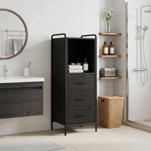  Kupaonski ormar Crni hrast 40 x 36 x 109,5 cm Konstruirano drvo Cijene