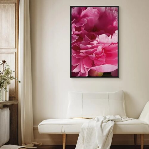  Slika - Blossom of Beauty (1-part) - Pink Peony Flower Embraced by Nature 40x60 Slike