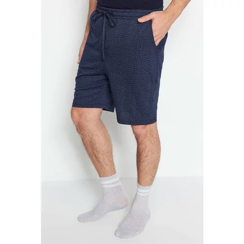 Trendyol Pajama Set - Navy blue - Geometric pattern