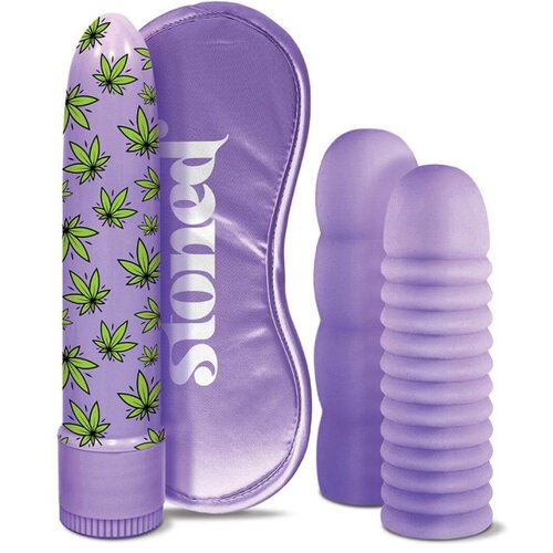 Global Novelties stoner bonga bunga - komplet vibratorjev za drog (4 deli) - vijolična Cene