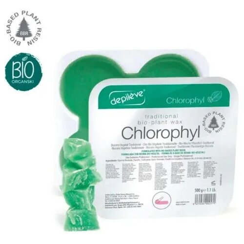 Depilève hlorofil topli vosak za depilaciju - 1 kg (8 x 125 g) &ndash; bio Cene