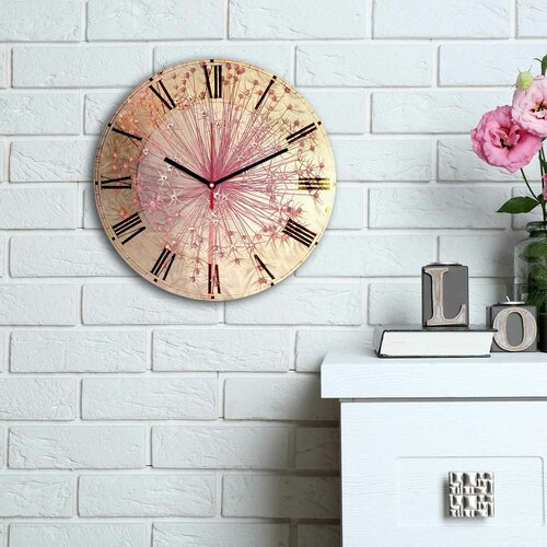 Wallity 3030MS-081 multicolor decorative mdf clock Slike