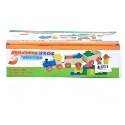 Magic Toys Lesen železni&scaron;ki komplet z barvnimi gradbenimi kockami Cene