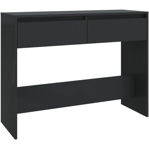 Maison Chic konzolna miza - miza ob steni črna 100x35x76,5 cm iverna plo&amp;scaron;ča, (21786324) Slike