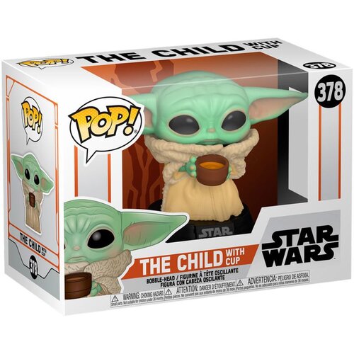 Funko Bobble Figure Star Wars - The Mandalorian Pop! - The Child With Cup Slike