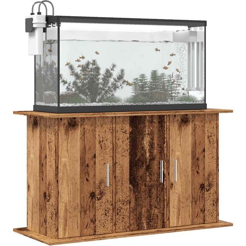 VidaXL Stojalo za akvarij starinski les 101x41x58 cm inženirski les Slike
