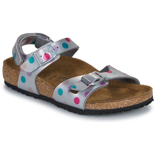 Birkenstock Rio AS Kids BF Elec. Metallic SilverDots Srebrna Slike