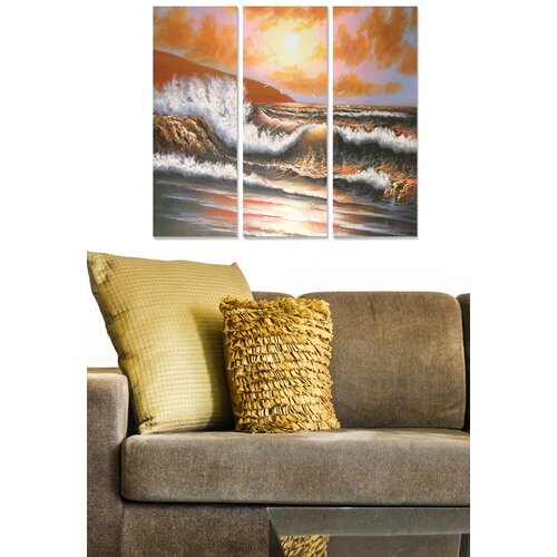 Wallity Zidna slika MDFDSCF7602, 70x50 cm, 3 dijela Cijene