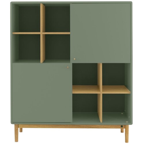 Tom Tailor for Tenzo Zelena knjižna omara 118x138 cm Color Living - Tom Tailor for Tenzo Cene