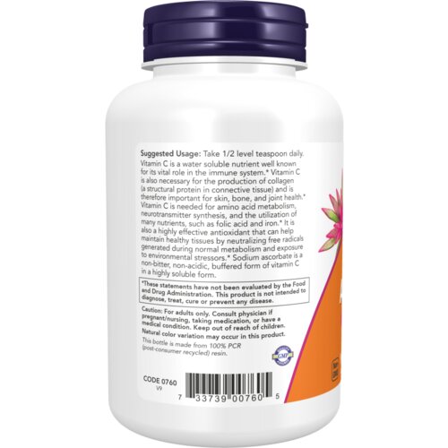 Now Foods sodium ascorbate powder - proči&amp;scaron;ćeni vitamin c u prahu Slike