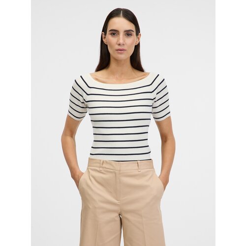 Orsay Cream women&amp;#039;s T-shirt with three-quarter sleeves - Women&amp;#039;s Slike