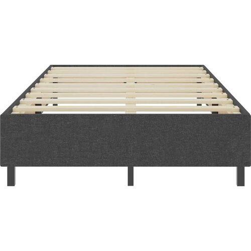 Box spring okvir za krevet od tkanine sivi 120 x 200 cm Slike