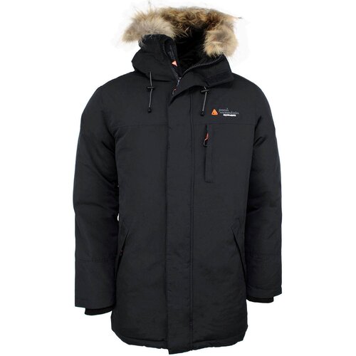 Peak Mountain Parke Parka de ski vraie fourrure homme COGAN Črna Cene