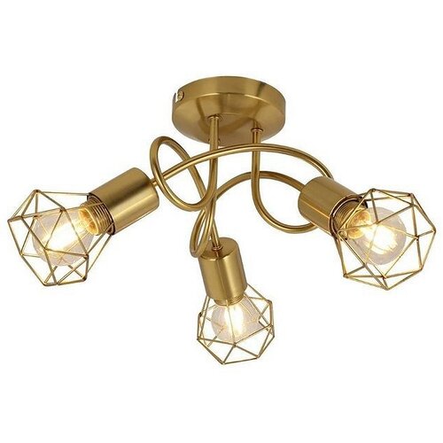 Globo spot lampa 3XE14 xara gold 54802GB 3D Cene
