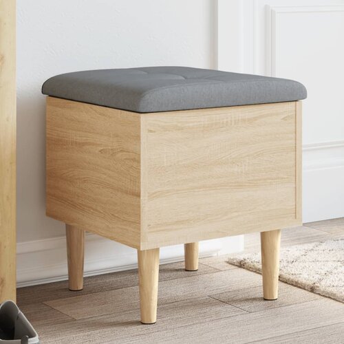 VidaXL Klupa za pohranu boja hrasta 42x42x46 cm od konstruiranog drva Slike
