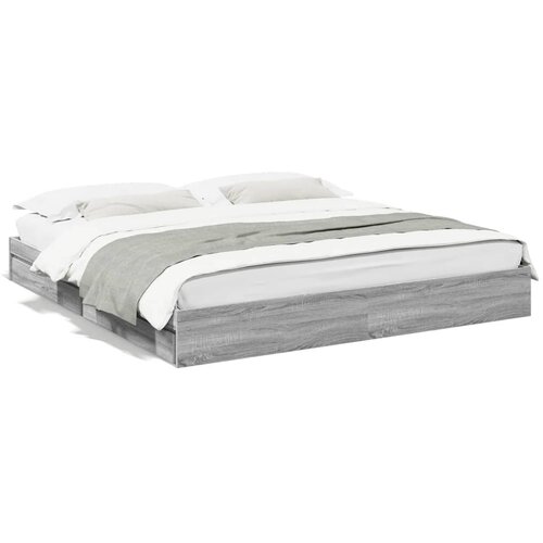 VidaXL Okvir za krevet s ladicama boja hrasta 180x200 cm Slike