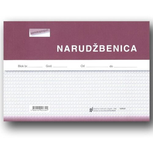 NARODNE NOVINE-UT II-3/NCR NARUDŽBENICA; Blok 3 x 50 listova, 21 x 14,8 cm Cijene