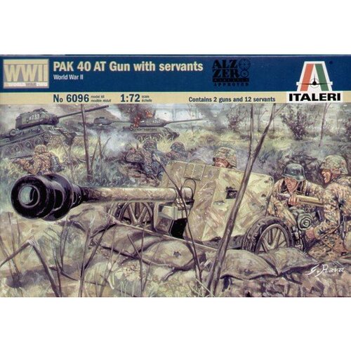 Italeri 1:72 WWII - nem&scaron;ki Pak40 v modelu topa in vojaka Cene