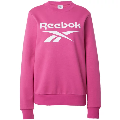 Reebok Sportska sweater majica roza / bijela