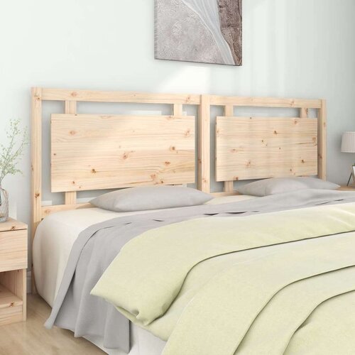  Uzglavlje za krevet 205 5 x 4 x 100 cm od masivne borovine Slike