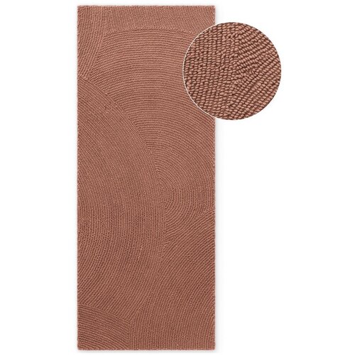 Hanse Home Ručno rađena vunena staza boja terakote 80x300 cm Calmio &ndash; Cijene