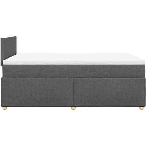 Krevet box spring s madracem tamnosivi 120 x 190 cm tkanina Slike