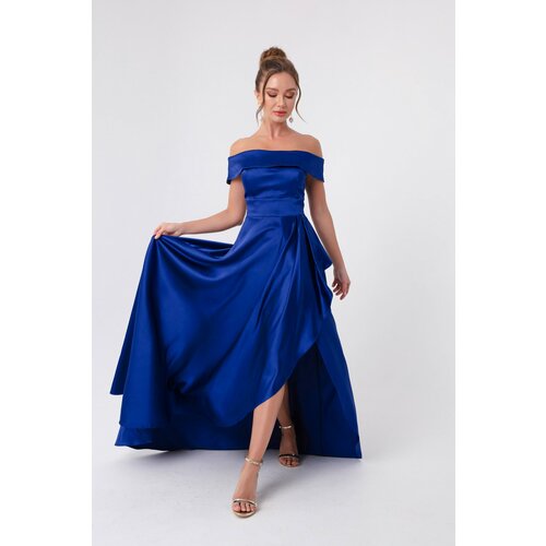 Lafaba Evening & Prom Dress - Dark blue - Asymmetric Slike