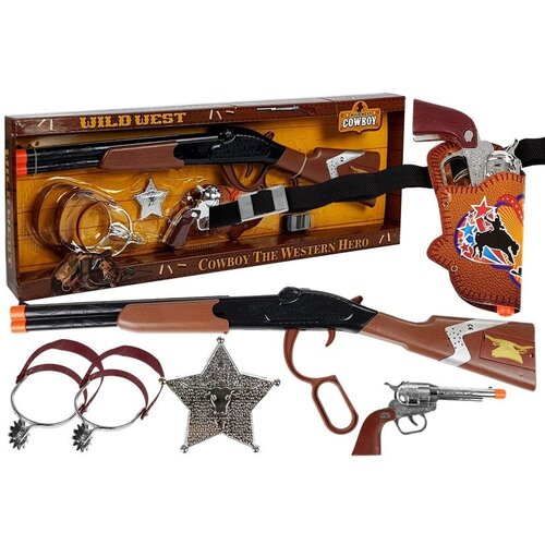  Kaubojski set za igru Colt Revolver sa značkom &amp;scaron;erifa Slike