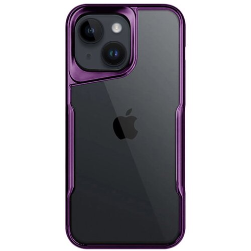  futrola transparent silikon sa okvirom za realme 11 pro 5G ljubicasta Slike