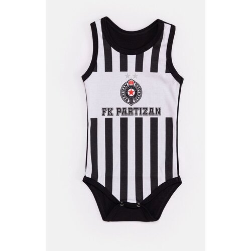 Partizan Atlet bodi Pruge/ crna/bela Slike