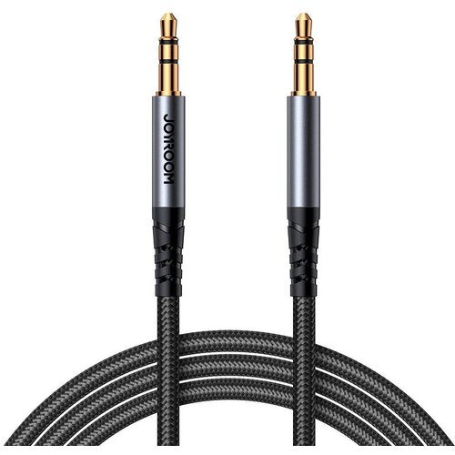 Joyroom SY-A09 AUX kabel, 3,5 mm mini jack do 3,5 mm mini jack, pleten, 1,2 m (črn), (21300262) Cene