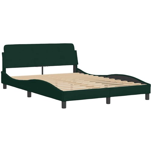  Krevet s madracem Dover tamnozeleni 140x200 cm bar&amp;scaron;unasti Slike