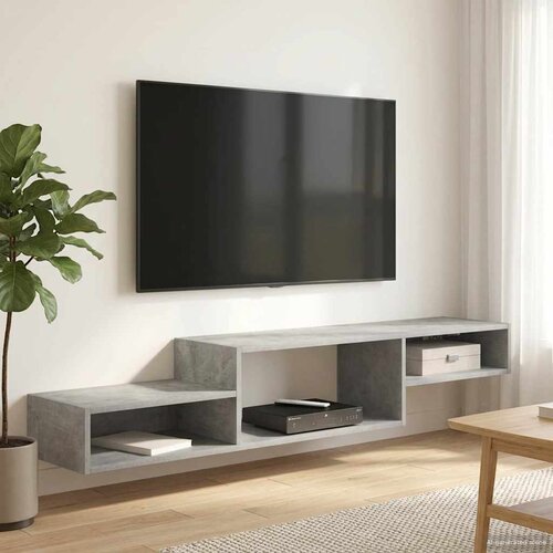 TV ormar za montažu na zid Zidna montaža Betonska siva Cene