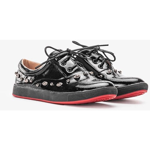 Gemre Black patent children's sneakers Mikaela Cene