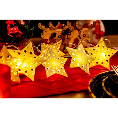 Tutumi Svjetla za božićno drvce Garland LED papirnate zvijezde CD008 Slike