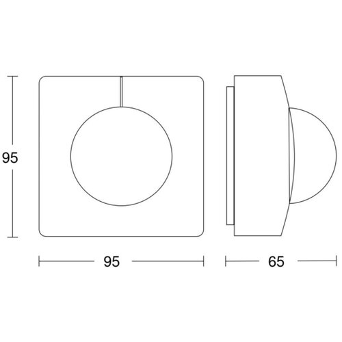 Steinel 058296 - senzor pokreta is 345 mx highbay V3 knx IP54, četvrtastog oblika, beo Slike