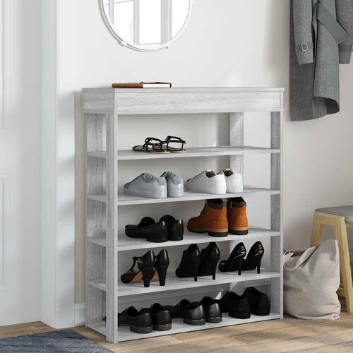  Stalak za cipele boja hrasta 80x30x98 cm konstruirano drvo Slike