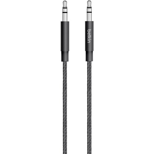 Belkin AV10164bt04-BLK klinker avdio priključni kabel [1x 3\,5 mm banana mo&amp;scaron;ki konektor - 1x 3\,5 mm banana mo&amp;scaron;ki konektor] 1.20 m črna obložen, (20432244) Slike