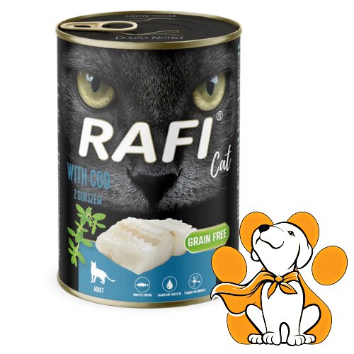 Rafi Cat Grain Free Cod Fish 400g, Vlažna Hrana Sa Bakalarom Za Laku Probavu Cene