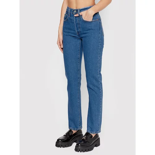 Levi's Jeans hlače 501® Crop 36200-0225 Modra Cropped Fit
