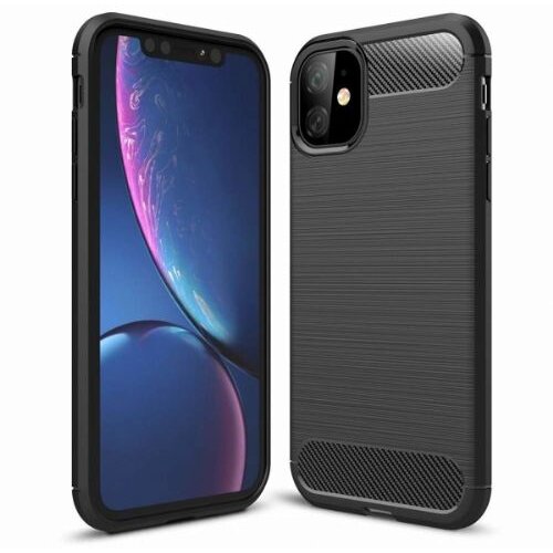 Nillkin silikonski ovitek za iphone 11 - mat carbon črn Slike