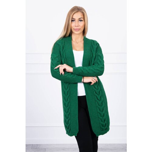 Kesi Cardigan sweater braids a braid of green Slike