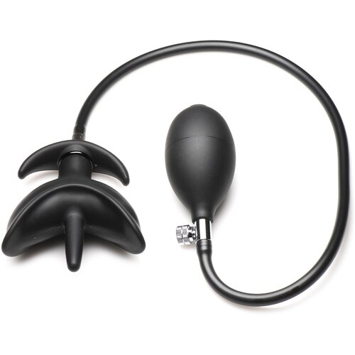 Master Series Ass Bound Anchor Inflatable Silicone Anal Plug Black Slike