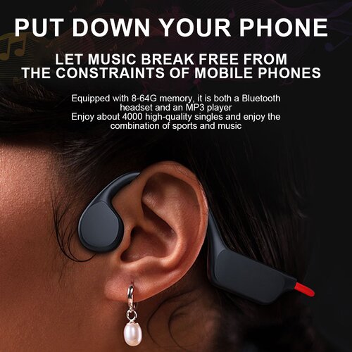 Venisymlis Slu&amp;scaron;alke za kostno prevodnost IPX8 z MP3 (32G), Open Ear Bluetooth 5.3, (22102224) Slike