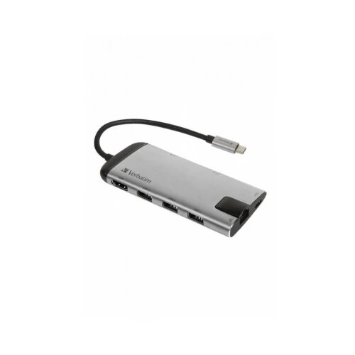 Verbatim 49142 priključna stanica i replikator porta za prijenosno računalo USB 3.2 Gen 1 (3.1 Gen 1) Type-C Crno, Srebro Cijene