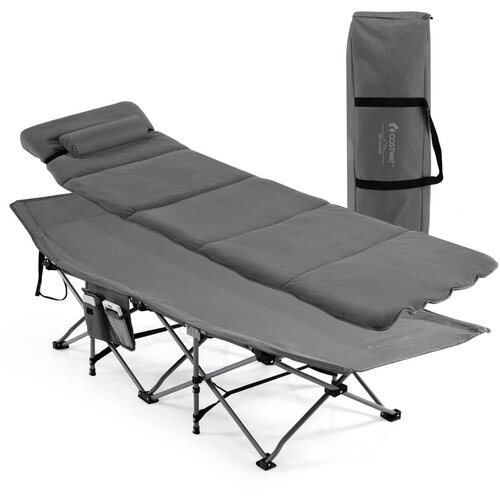 Costway Zložljiva postelja za kampiranje Field Bed 65 x 185 x 41-53 cm, (5000194762) Slike
