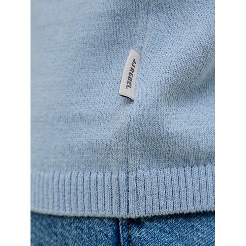 JJ Rebel Mu&amp;scaron;ka majica JREBCALLUM KNIT POLO SS SN, Plava Slike