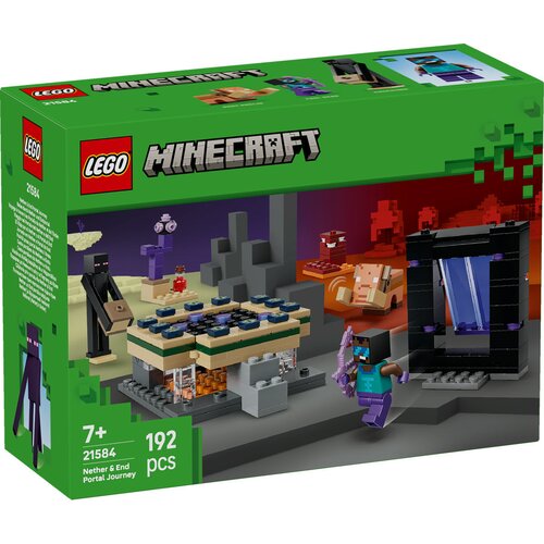 Lego LEGO&amp;reg; Minecraft&amp;reg; - Potovanje skozi portala Nether in End (21584) Slike